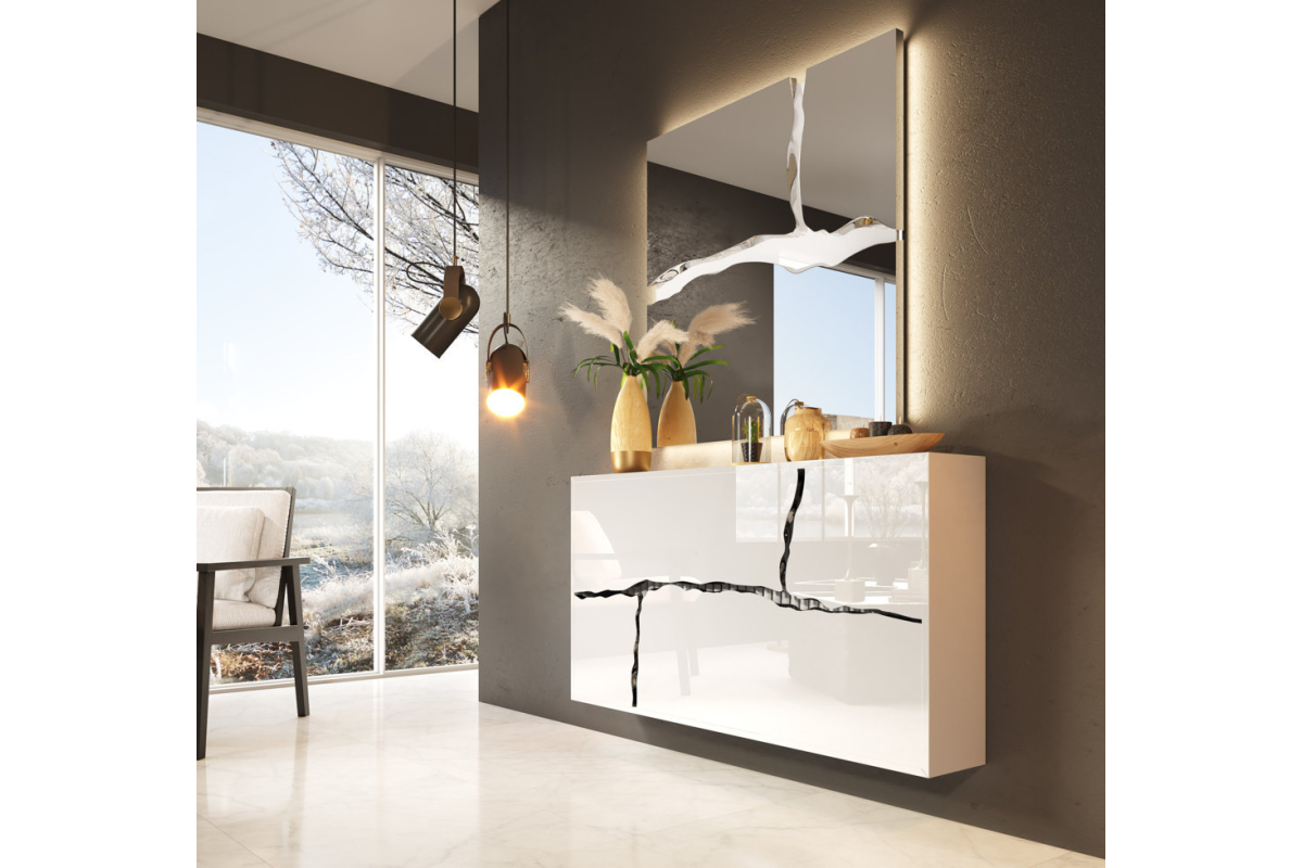 Mueble consola recibidor moderno modelo LX15 de la firma Franco Furniture en Valencia