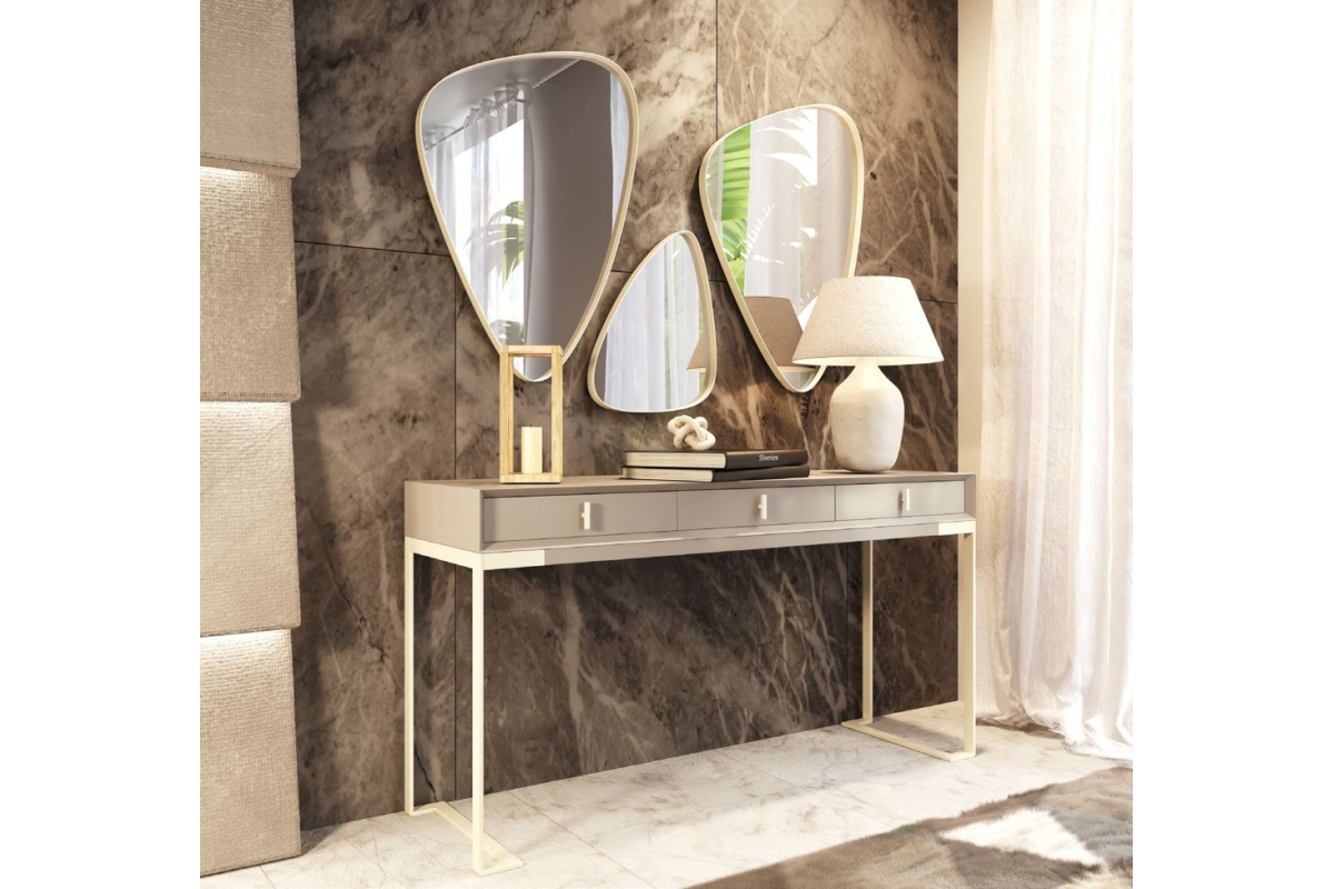 Mueble consola recibidor moderno modelo LU16 de la firma Franco Furniture en Valencia
