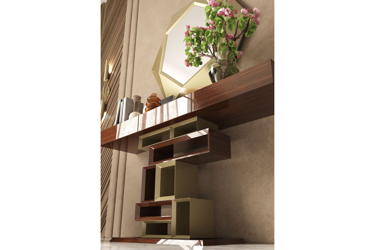 Mueble consola recibidor moderno modelo R40 de la firma Franco Furniture en Valencia