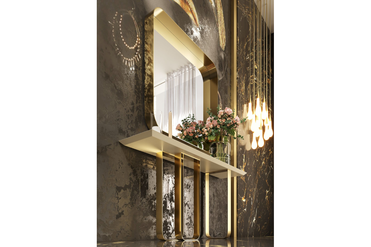 Mueble consola recibidor moderno modelo R33 de la firma Franco Furniture en Valencia