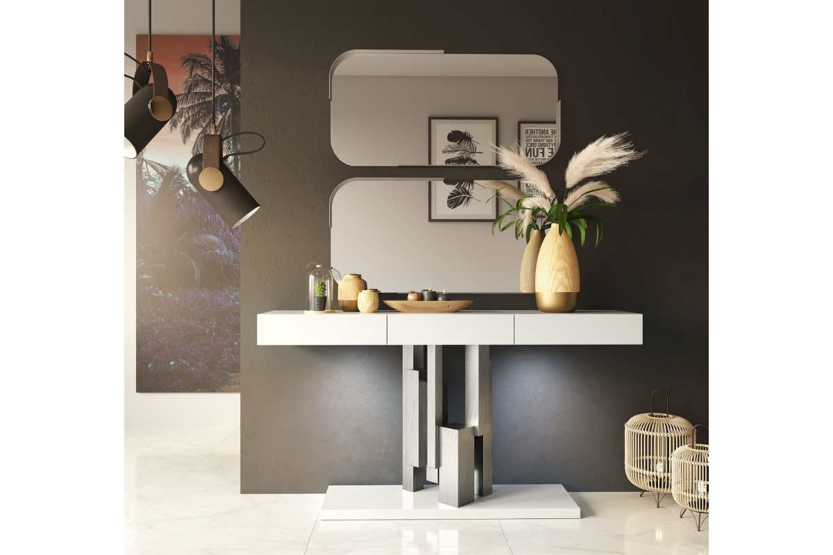 Mueble consola recibidor moderno modelo R21 de la firma Franco Furniture en Valencia