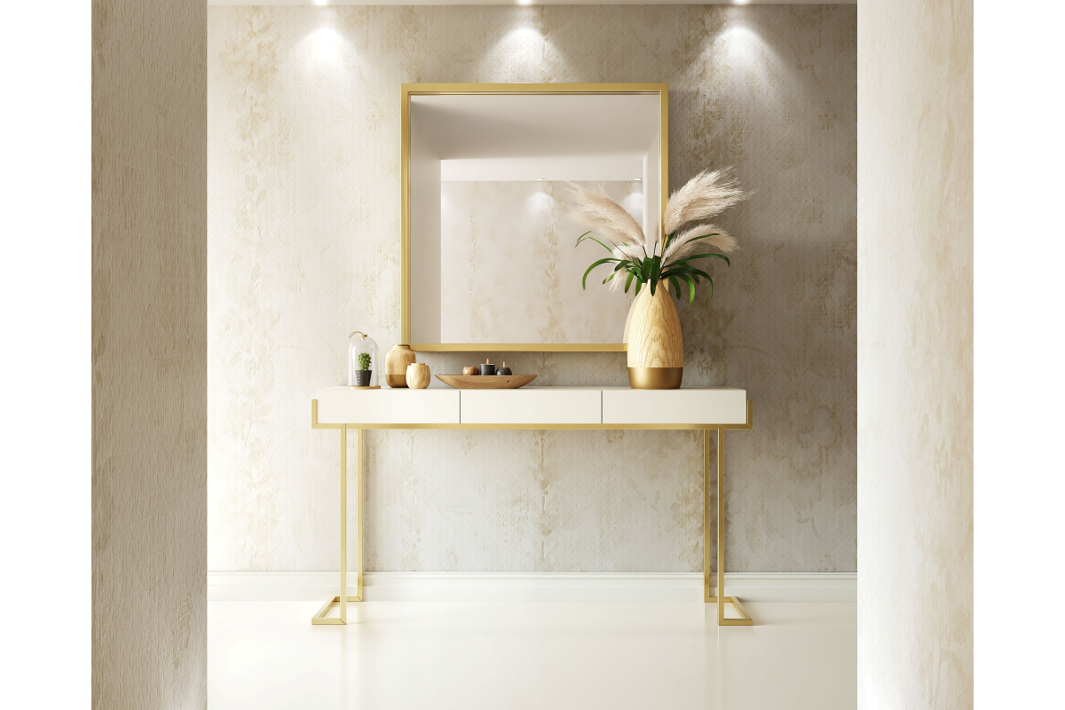 Mueble consola recibidor moderno modelo R15 de la firma Franco Furniture en Valencia