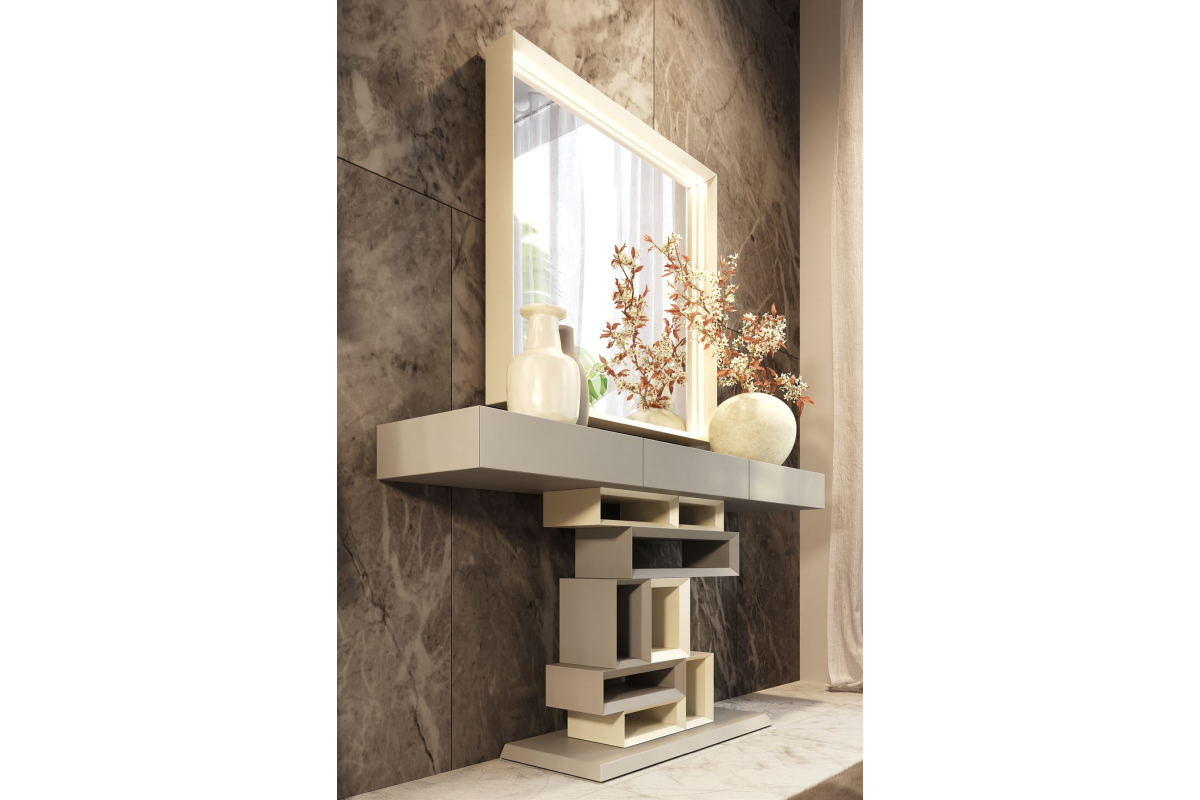 Mueble consola recibidor moderno modelo R03 de la firma Franco Furniture en Valencia