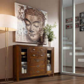 Mueble consola recibidor rústico modelo Star 30314 de la firma Moycor en Valencia