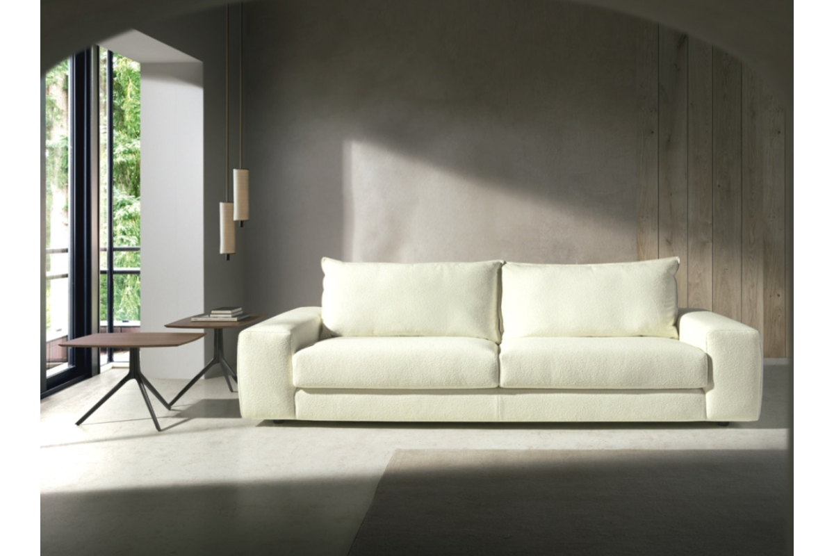 Sofá moderno con asientos fijos modelo Firenze de Eneas by Xirivella