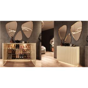 Mueble zapatero moderno de diseño modelo Z22 de la firma Franco Furniture en Valencia
