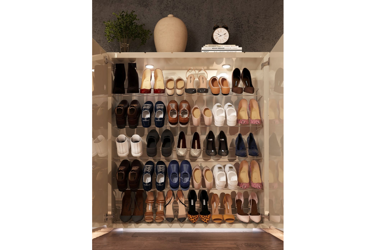 Mueble zapatero moderno de diseño modelo Z21 de la firma Franco Furniture en Valencia