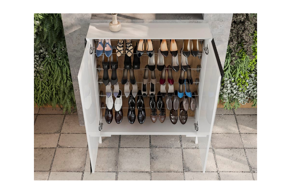 Mueble zapatero moderno de diseño modelo Z19 de la firma Franco Furniture en Valencia