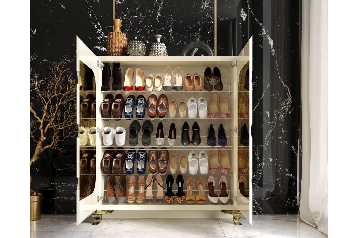 Mueble zapatero moderno de diseño modelo Z12 de la firma Franco Furniture en Valencia