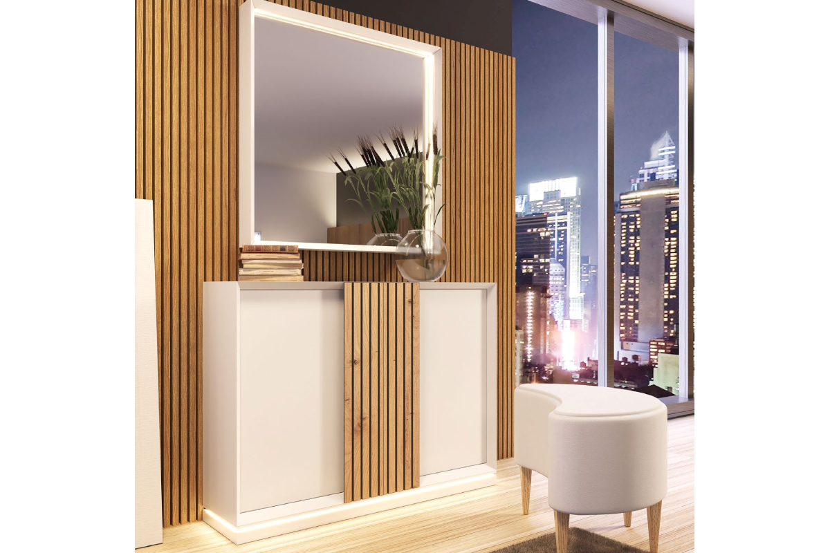 Mueble zapatero moderno de diseño modelo Z08 de la firma Franco Furniture en Valencia