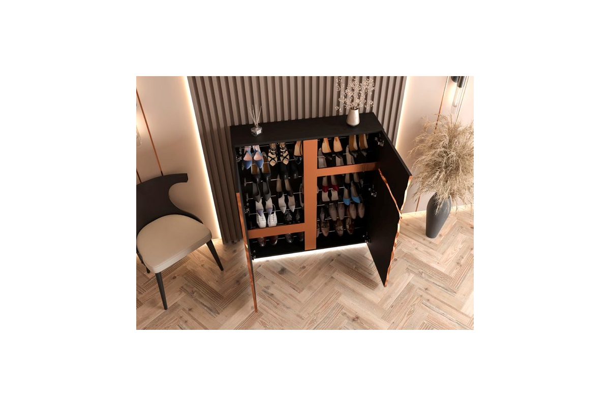 Mueble zapatero moderno de diseño modelo Z03 de la firma Franco Furniture en Valencia