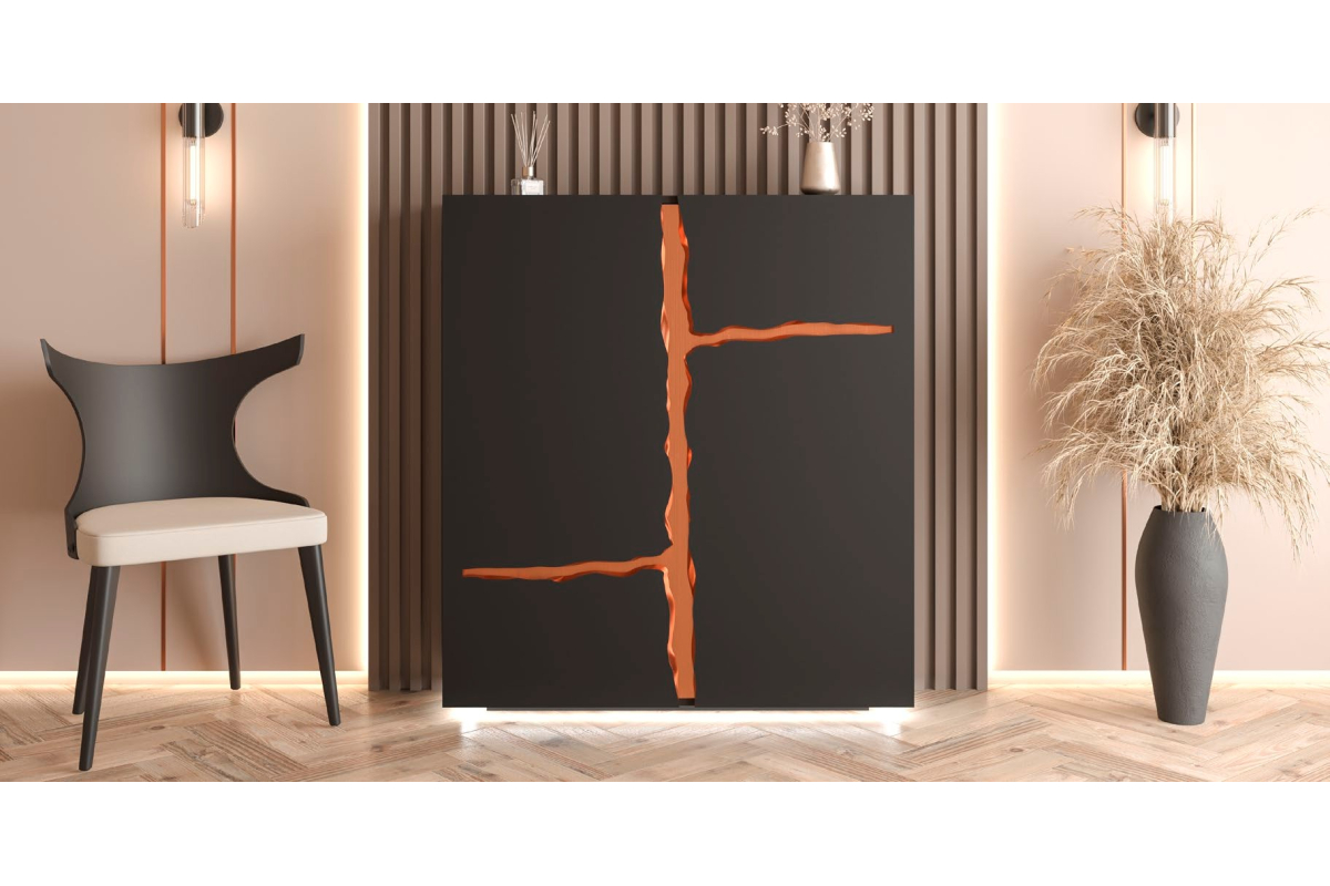 Mueble zapatero moderno de diseño modelo Z03 de la firma Franco Furniture en Valencia
