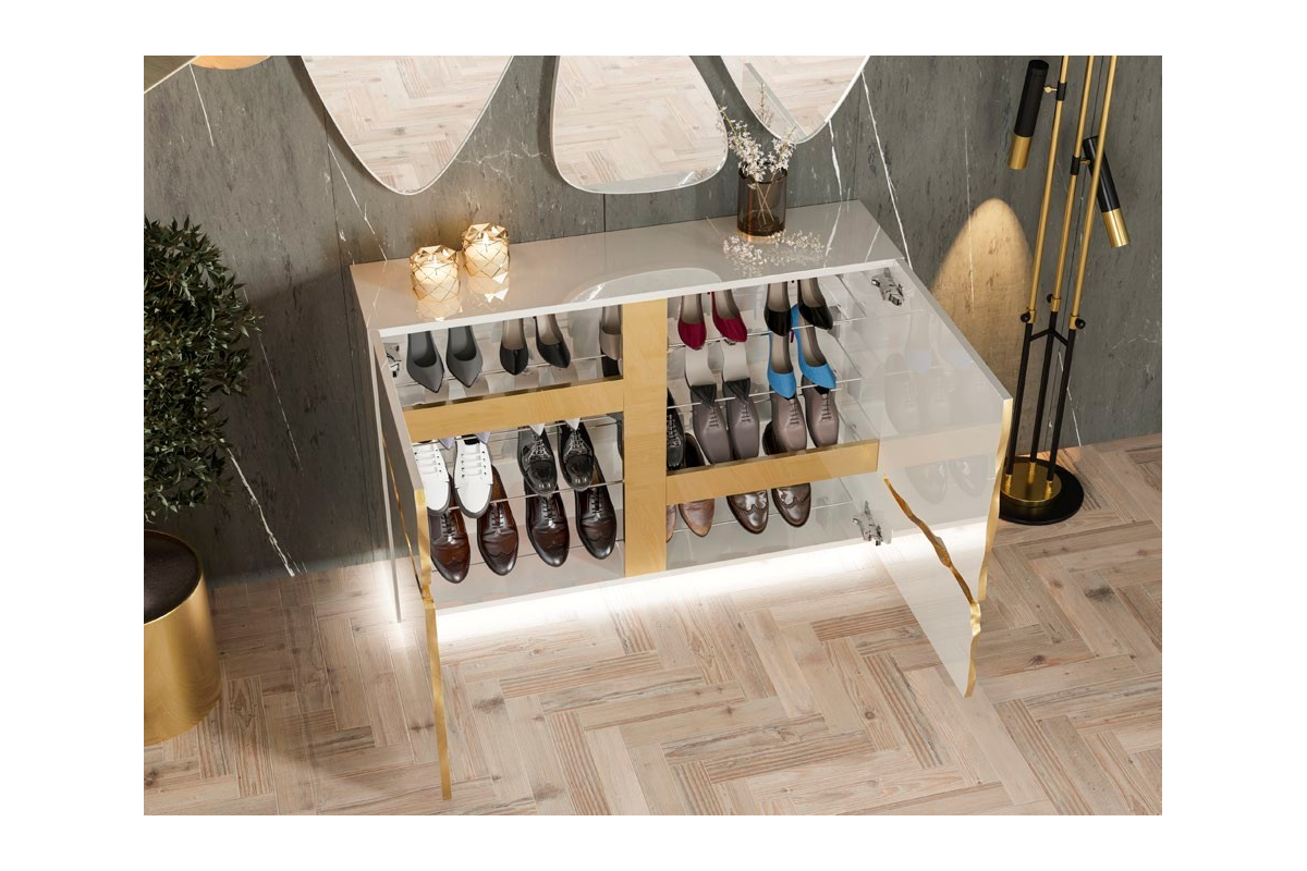 Mueble zapatero moderno de diseño modelo Z01 de la firma Franco Furniture en Valencia