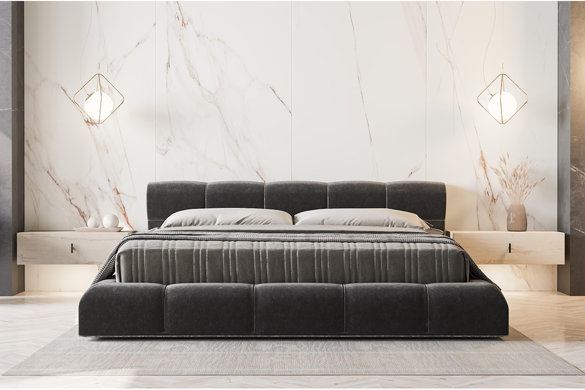 Dormitorio de matrimonio moderno de Franco Furniture BD03