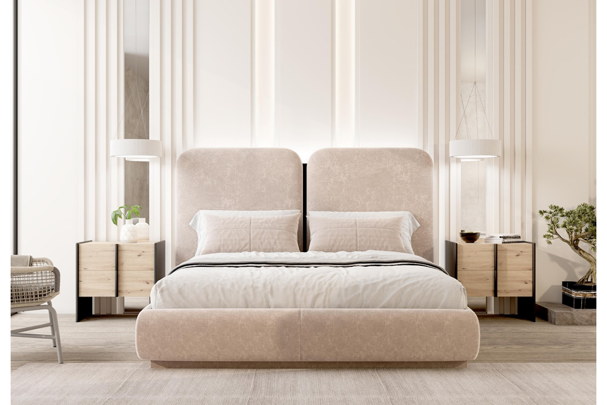 Dormitorio de matrimonio moderno de Franco Furniture BD05