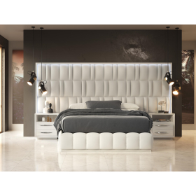 Dormitorio de matrimonio con diseño moderno de Franco Furniture BD14