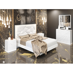Dormitorio de matrimonio con diseño moderno de Franco Furniture BD16