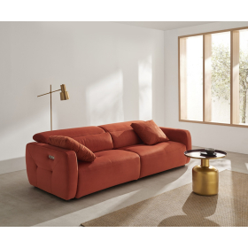 Sofá moderno con asientos relax eléctricos modelo Íbero de Reyes Ordoñez