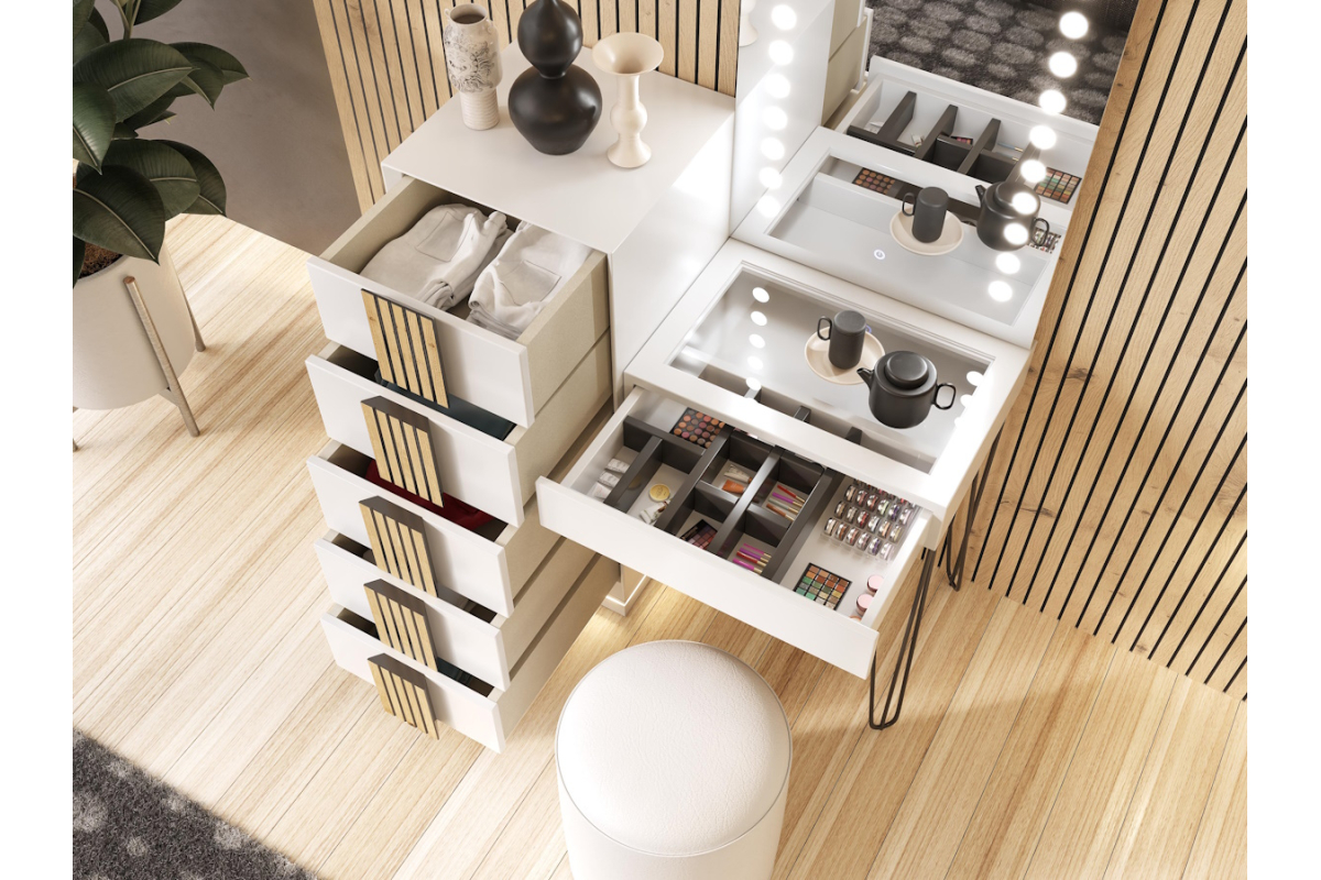 Detalle mueble tocador de Franco Furniture Eclipse 05 ref. 42520