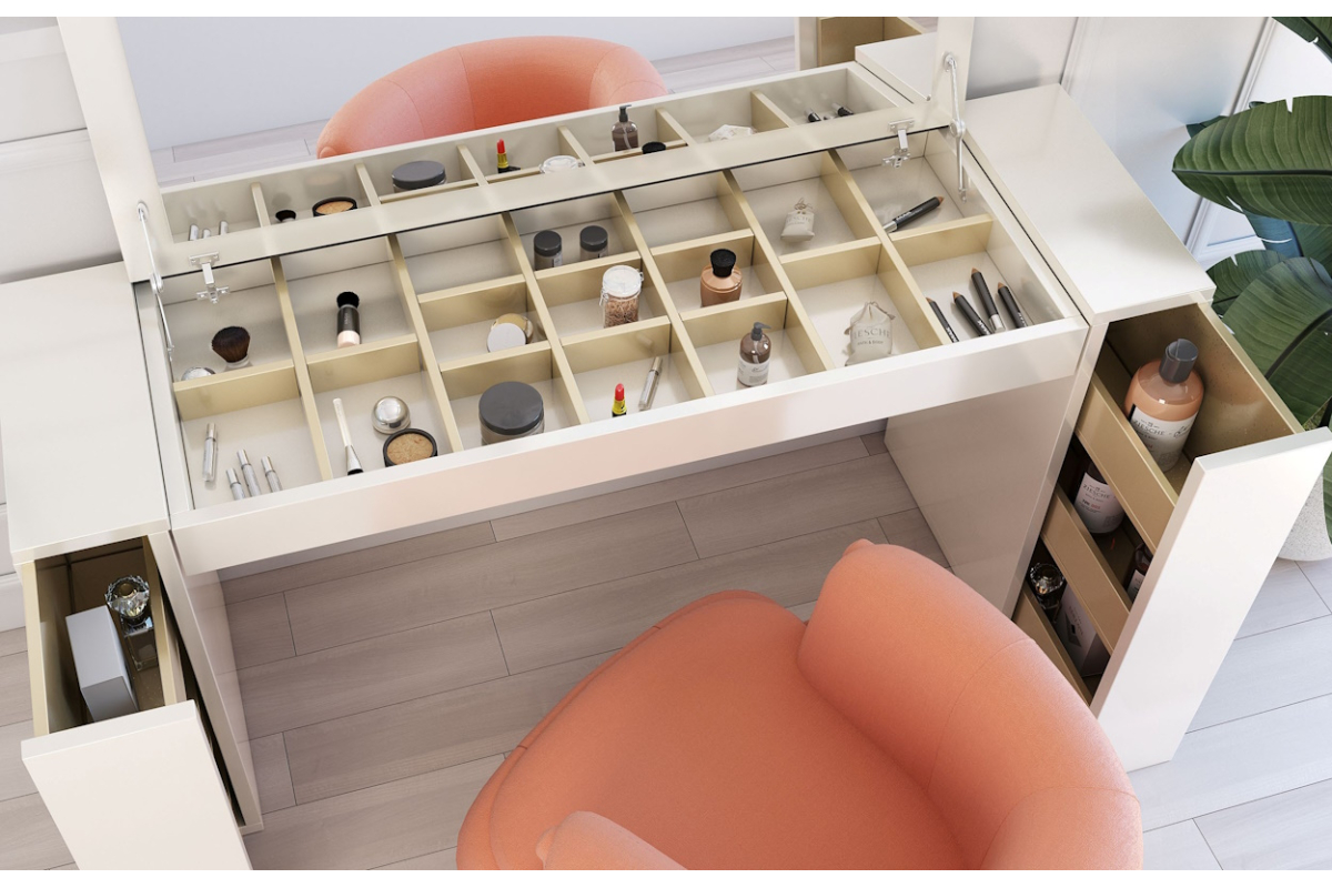 Detalle mueble tocador de Franco Furniture Eclipse 44 ref. 42044