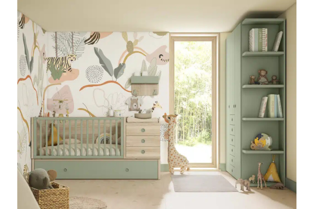 Cuna convertible Bamboo 32 de muebles Ros