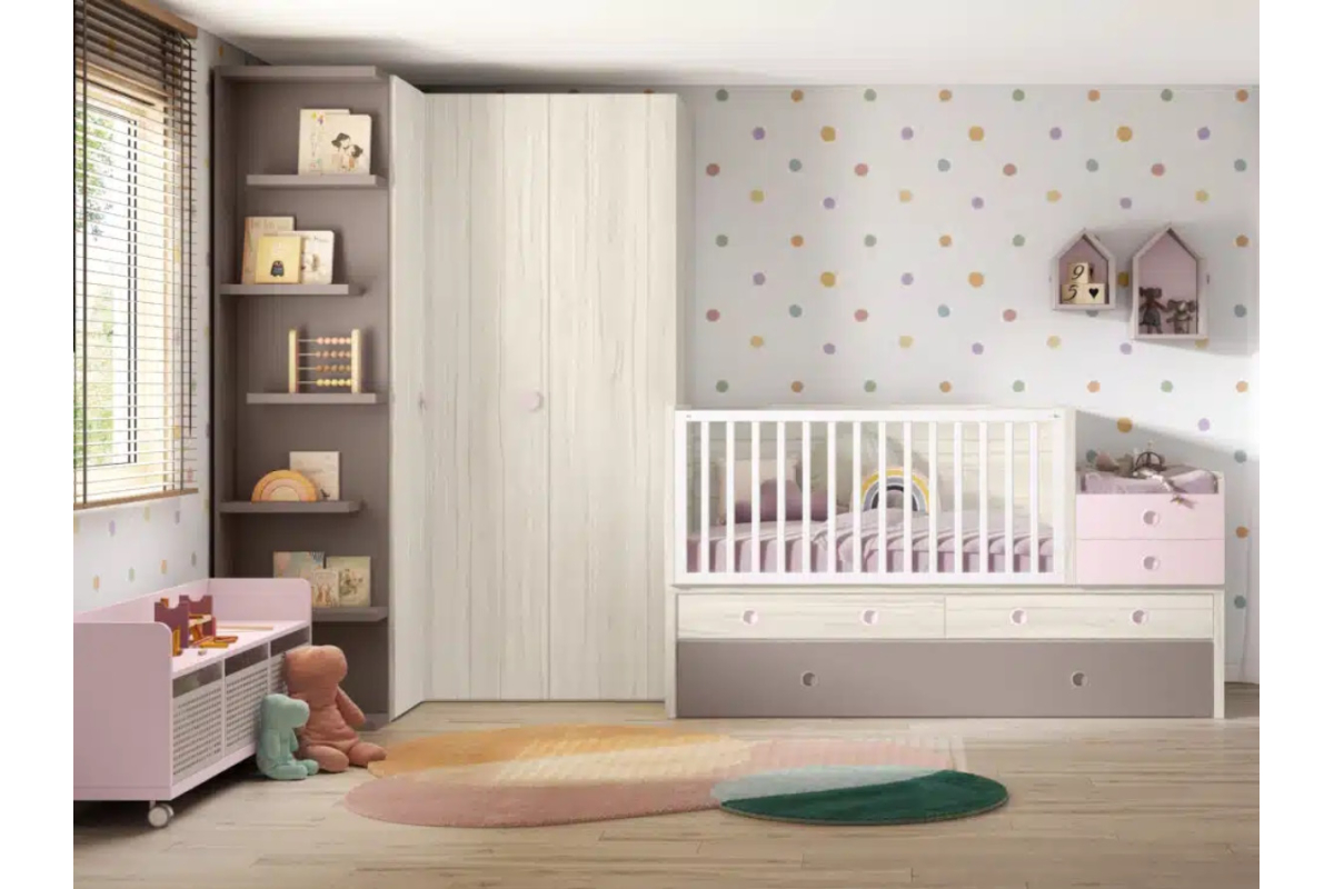 Cuna convertible Bamboo 34de la firma de muebles Ros
