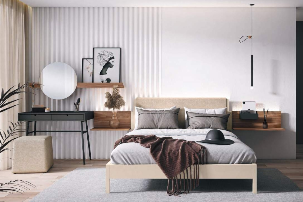 Dormitorio juvenil 10 moderno con cama de 150cm de Ros