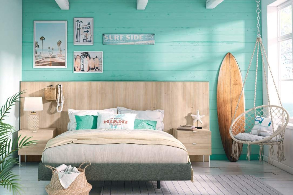 Dormitorio juvenil 23 moderno con cama de 150cm de Ros
