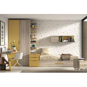 Dormitorio juvenil modular de Glicerio F-155