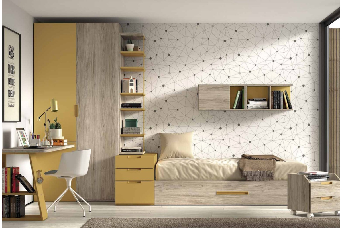 Dormitorio juvenil modular de Glicerio F-155