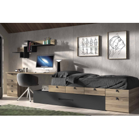 Dormitorio juvenil modular F-153 de Glicerio Chaves
