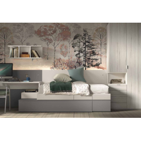 Dormitorio juvenil modular F-151 de Glicerio Chaves