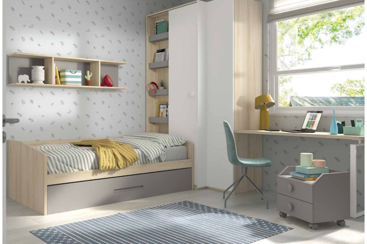 Dormitorio juvenil cama nido de Glicerio F-113
