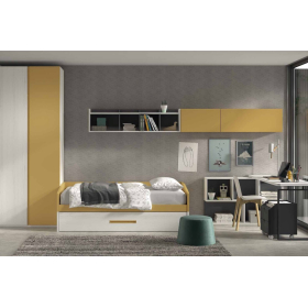 Dormitorio juvenil cama nido F-107|Glicerio