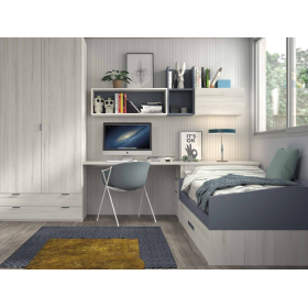 Dormitorio juvenil cama nido F-102 de la firma Glicerio Chaves
