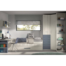 Dormitorio juvenil compacto de Glicerio F-023