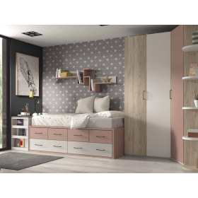 Dormitorio juvenil compacto de Glicerio F-022