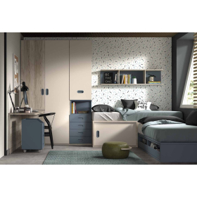 Dormitorio juvenil compacto F-021|Glicerio