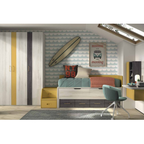 Dormitorio juvenil compacto de Glicerio F-015