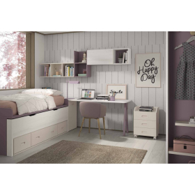 Dormitorio juvenil compacto de Glicerio F-012