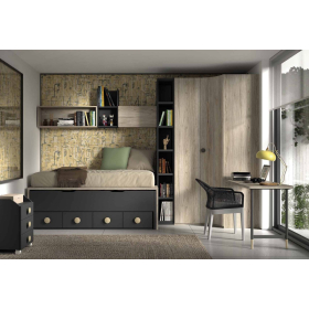 Dormitorio juvenil compacto de Glicerio F-007
