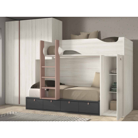 Dormitorio juvenil litera tren de Glicerio F-215