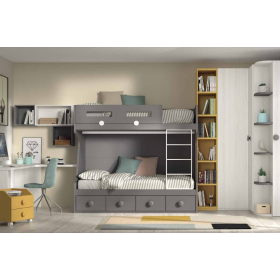 Dormitorio juvenil litera de Glicerio F-209