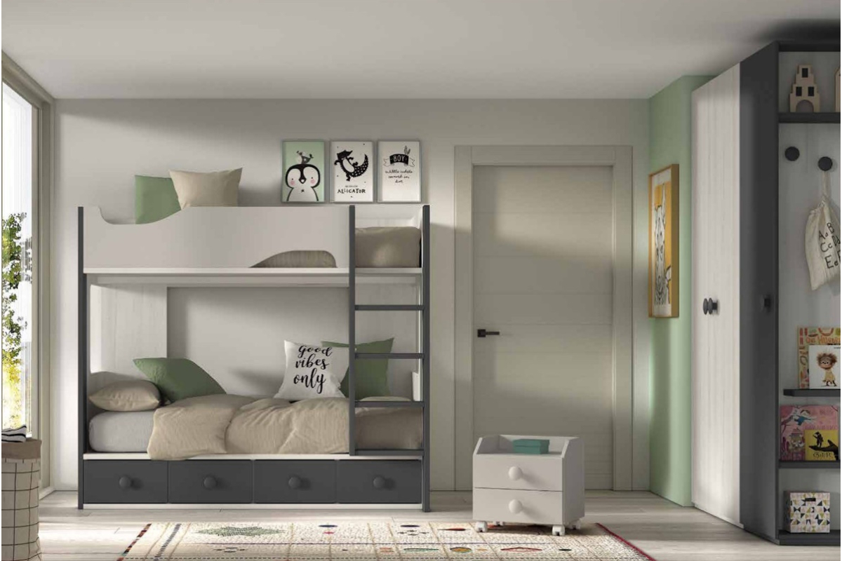Dormitorio juvenil litera de Glicerio F-204