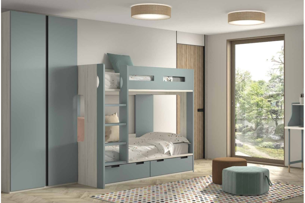 Dormitorio juvenil litera de Glicerio F-203