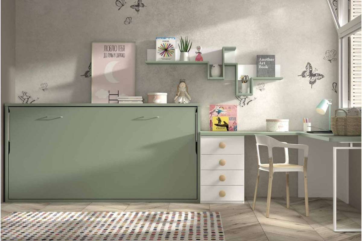 Dormitorio juvenil camas abatibles de Glicerio F-258