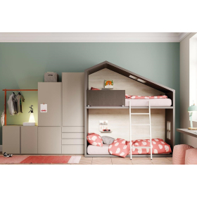 Dormitorio juvenil litera armarios de Lagrama 02