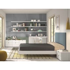 Dormitorio juvenil camas individuales de Glicerio F-309
