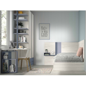 Dormitorio juvenil camas individuales de Glicerio F-303