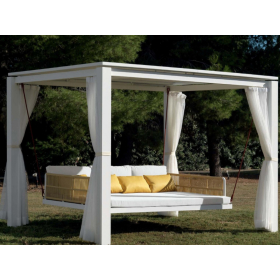 Cama tumbona columpio modelo Arena para la terraza o el jardín de Arkimueble